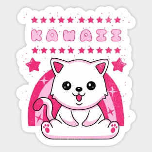 cute kawaii cat Sticker